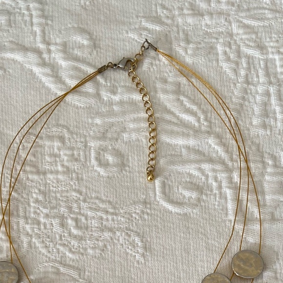 Vintage gold coin multilayered necklace and bracelet set - Picture 4 of 4